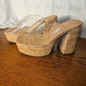 Torrid Translucent Block Heel platform sandals SOLD IN A DIFFRENT PLATFORM